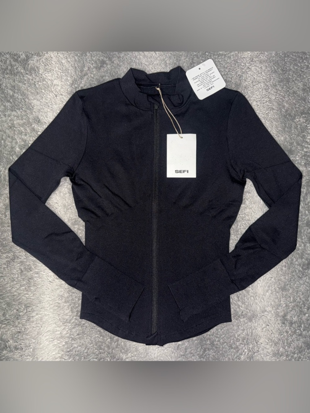 SEFI TIMELESS ZIP JACKET - JET BLACK - Picture 3 of 13